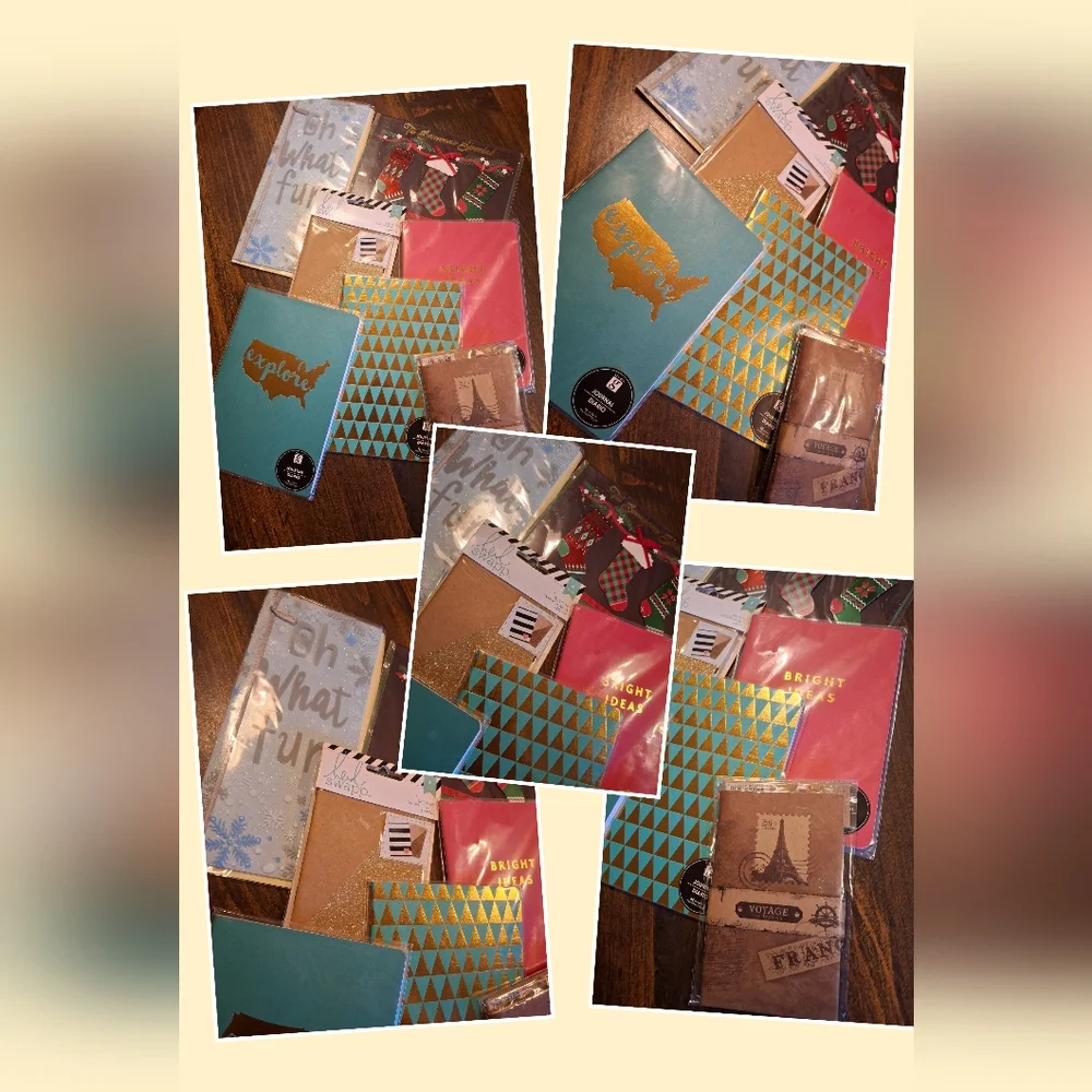 Planner Packs Notebooks Journals Paper Clips Cards Envelopes Supplies Crafts Lot
